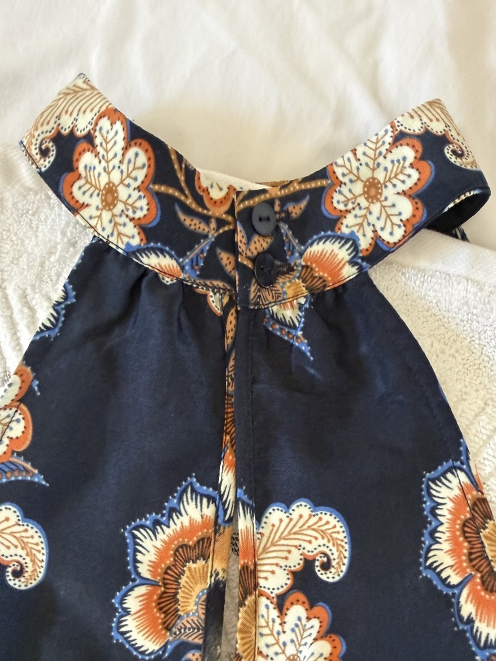 Liverpool Silky Mock Sleeveless Halter Top - Picture 2 of 2